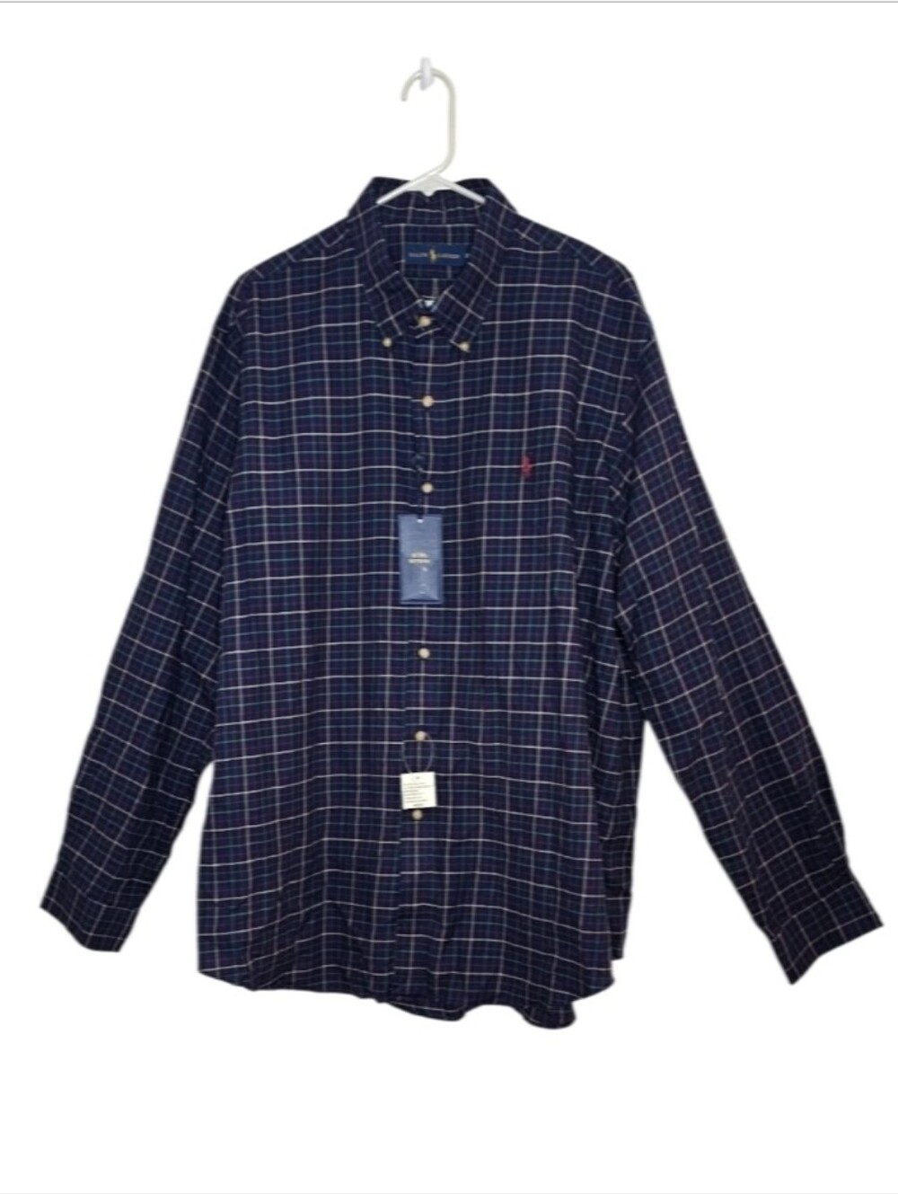 Ralph Lauren Button Down Plaid Shirt Sz Xxl